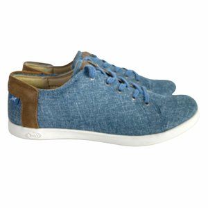 Chaco Ionia Lace Casual Shoe Denim Canvas Womens 8